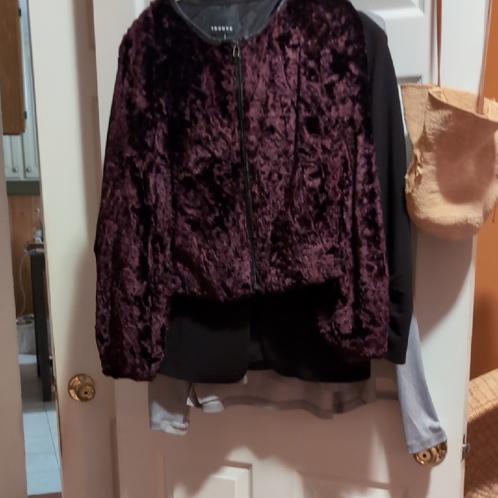 Velvet Women's Deep Purple Teddy Jacket